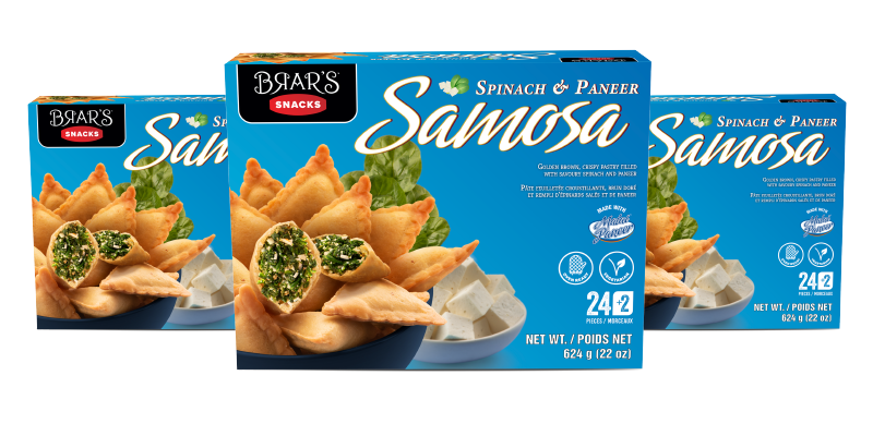 Brar Spinach and Paneer Frozen Samosa