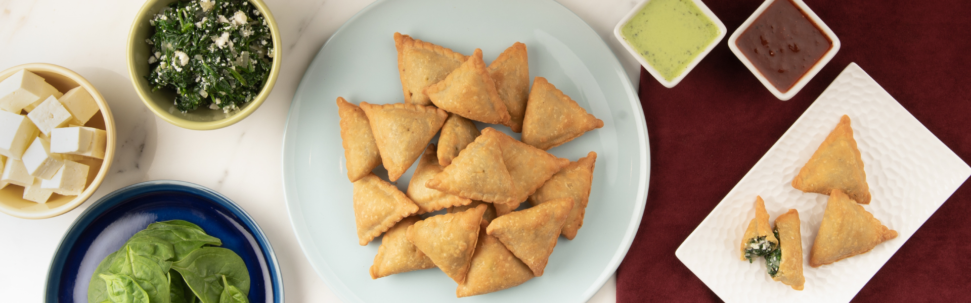 Samosa Spinach Paneer